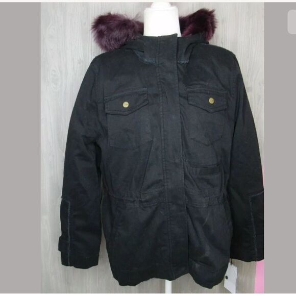 Ugg Convertible Parka Black Jacket Toscana Hood